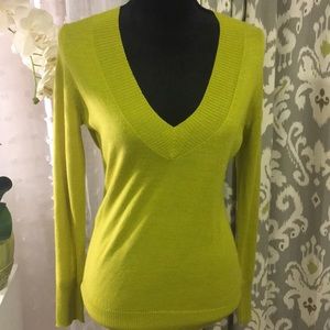 The Limited Kiwi Green Sweater Size M Long Sleeve
